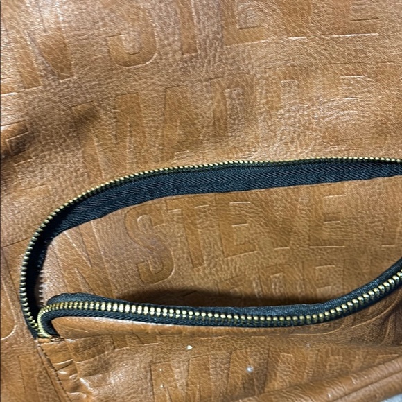 Steve Madden Brown Glossy Backpack Practical Design - Picture 9 of 16